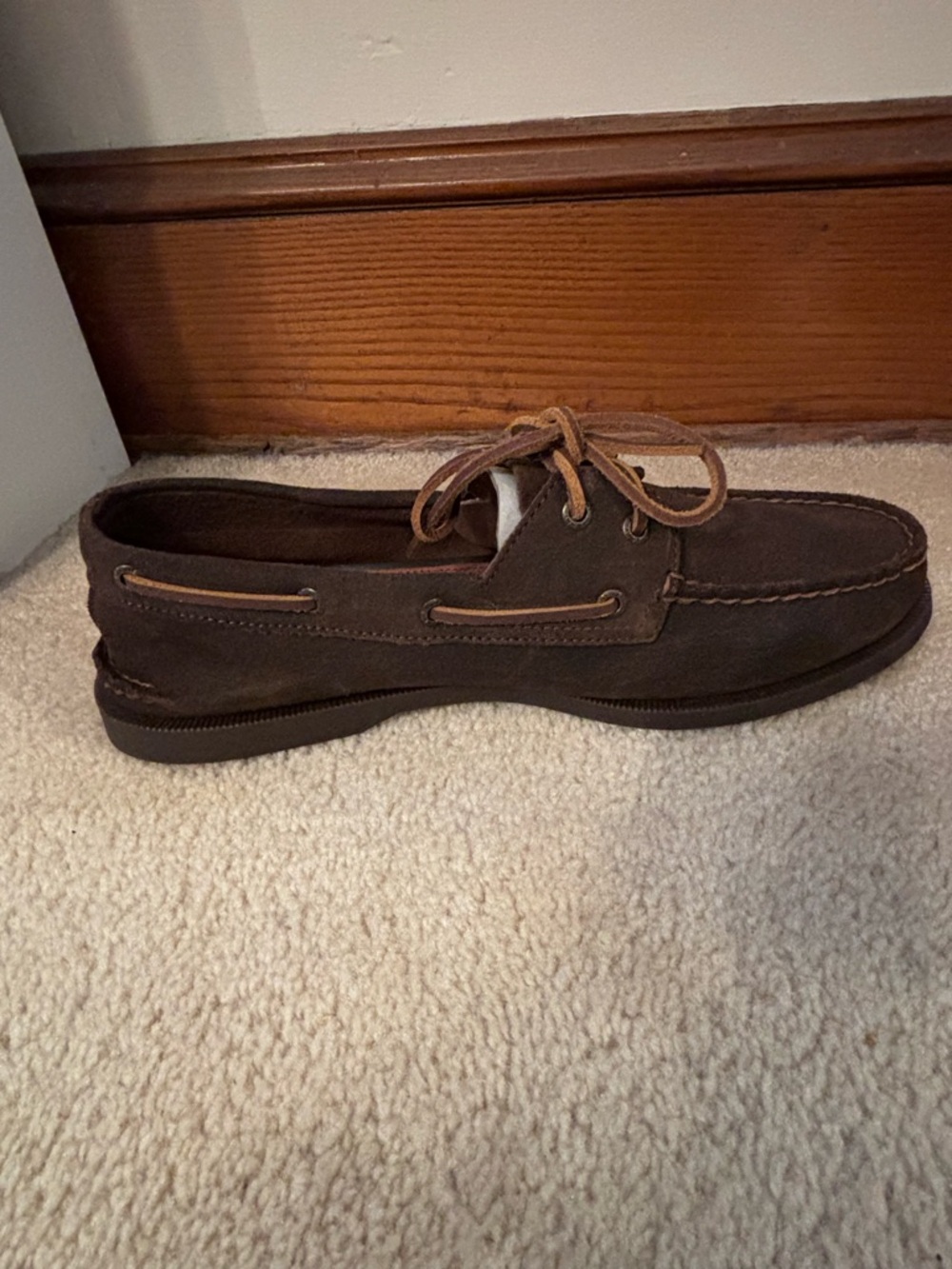 ✨HOST PICK✨- NWOT Sperry Men’s Dark Brown Suede Boat Shoes with Tan Laces - Picture 16 of 16